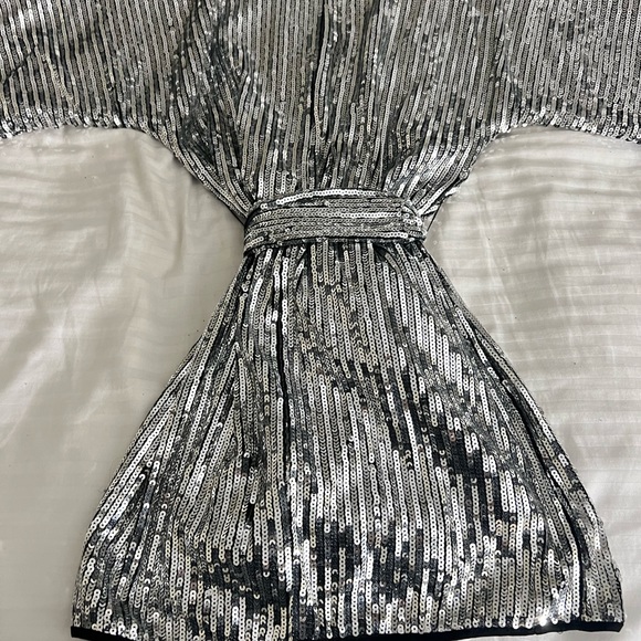 Silver sequins dress - Picture 4 of 4